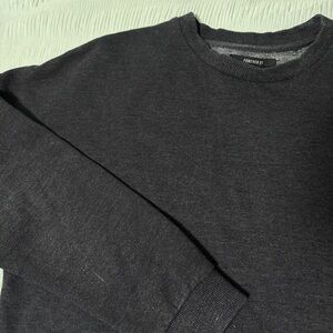 charcoal gray crew neck